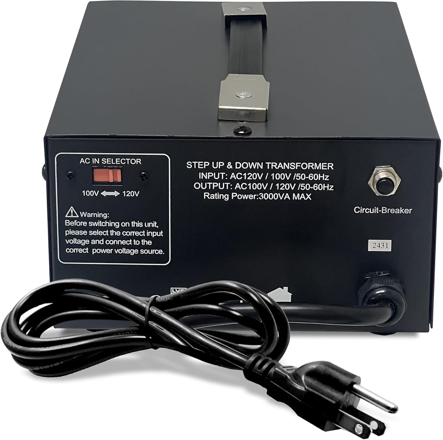 Litefuze 3000W Japan Voltage Converter Transformer - Step Up/down 100v to 120v & 120v to 100v - CE Certified with With Circuit Breaker Protection - 3-Year Warranty.(JP-3000)