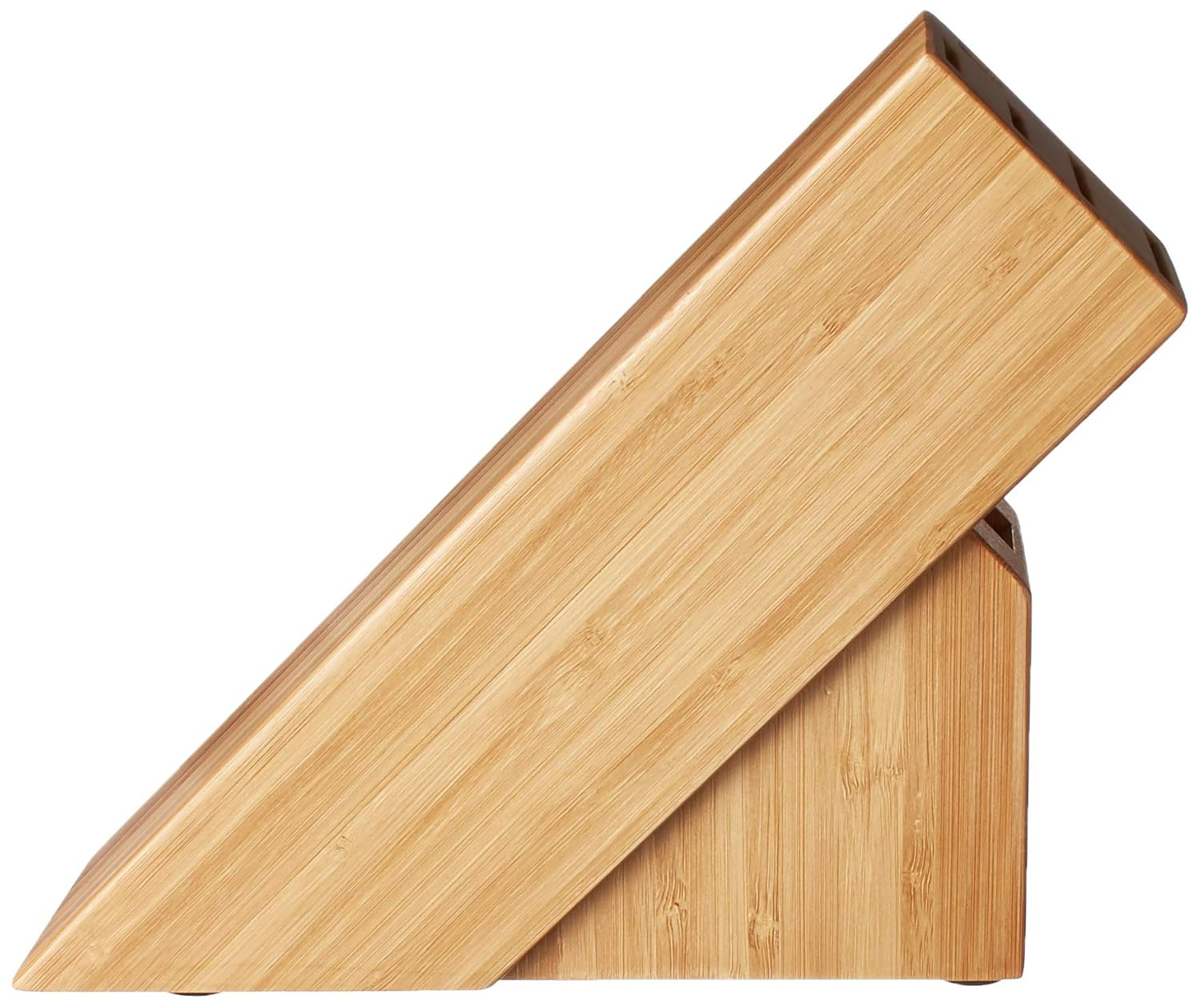 Natural Bamboo 6-Slot Slimline Knife Block Holder