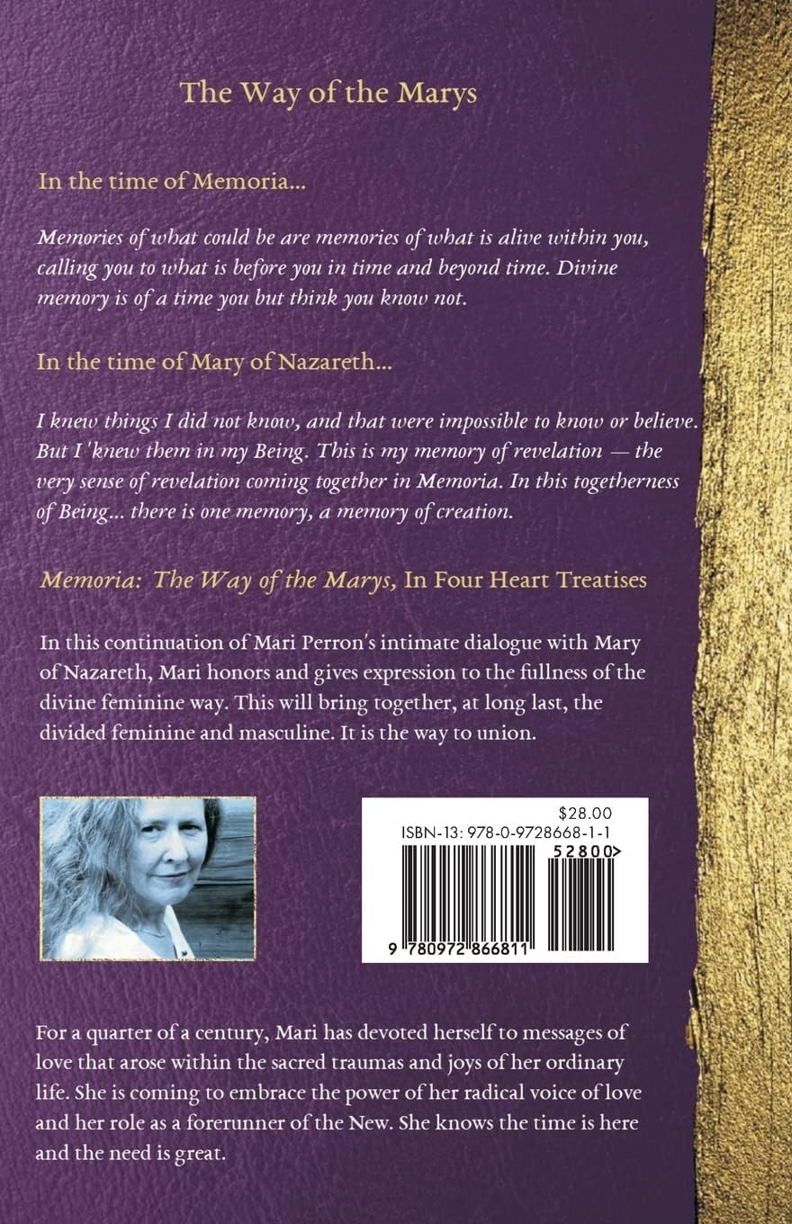 Memoria: Purple and Gold Hardcover Spiritual Dialogue Book