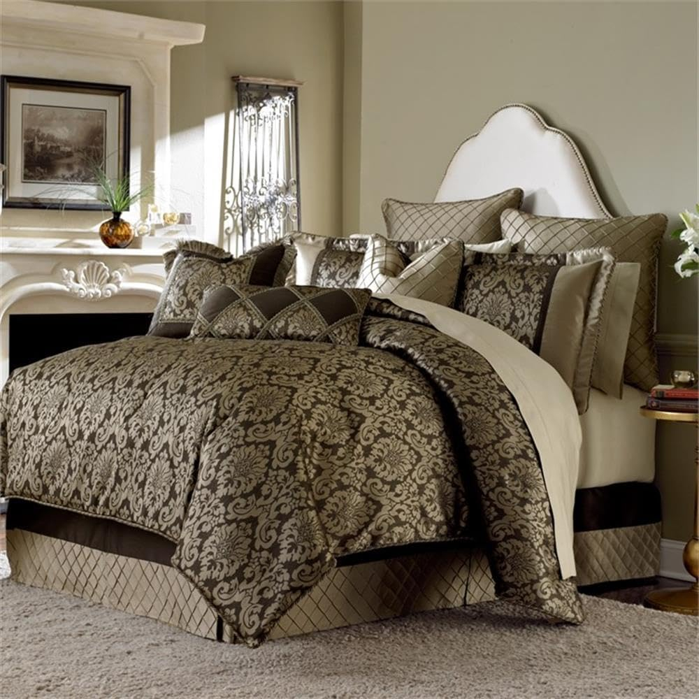 Michael Amini Imperial 10-Piece King Comforter Set - Bronze