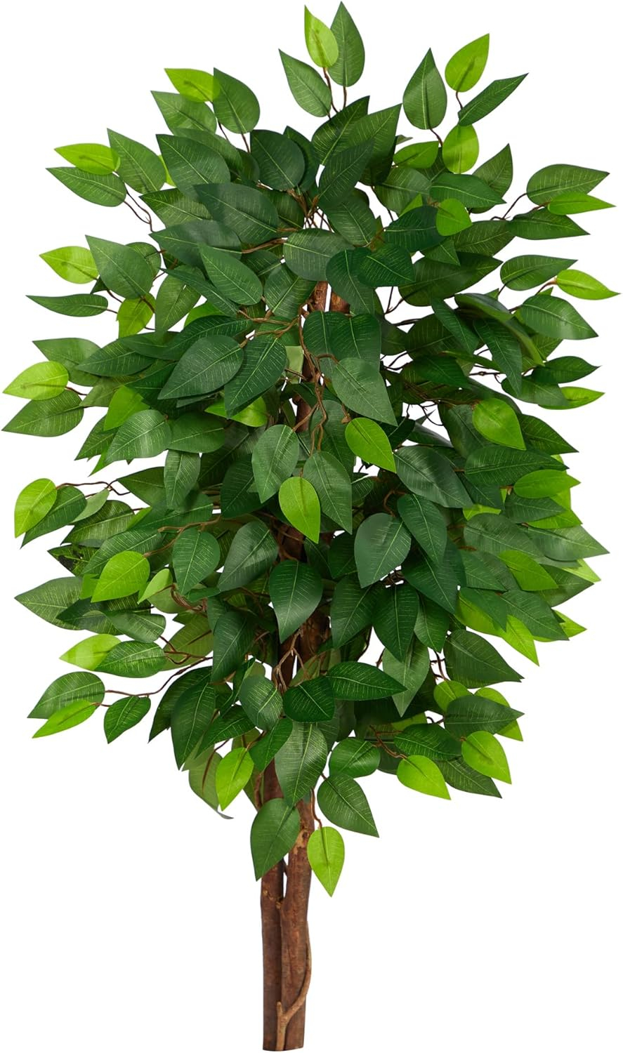 Nearly Natural 3ft. Artificial Double Trunk Ficus Tree (No Pot)