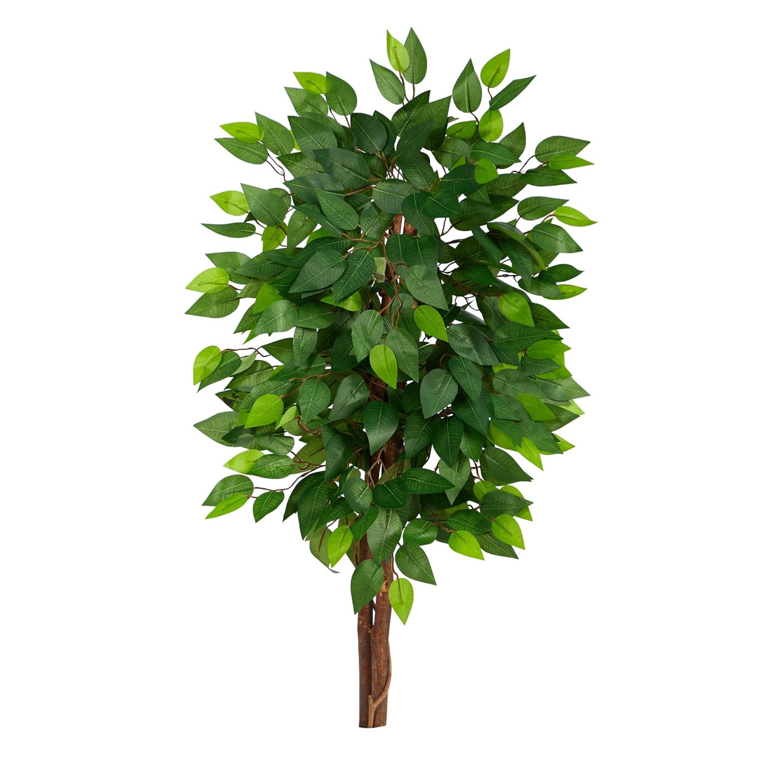 Nearly Natural 3ft. Artificial Double Trunk Ficus Tree (No Pot)