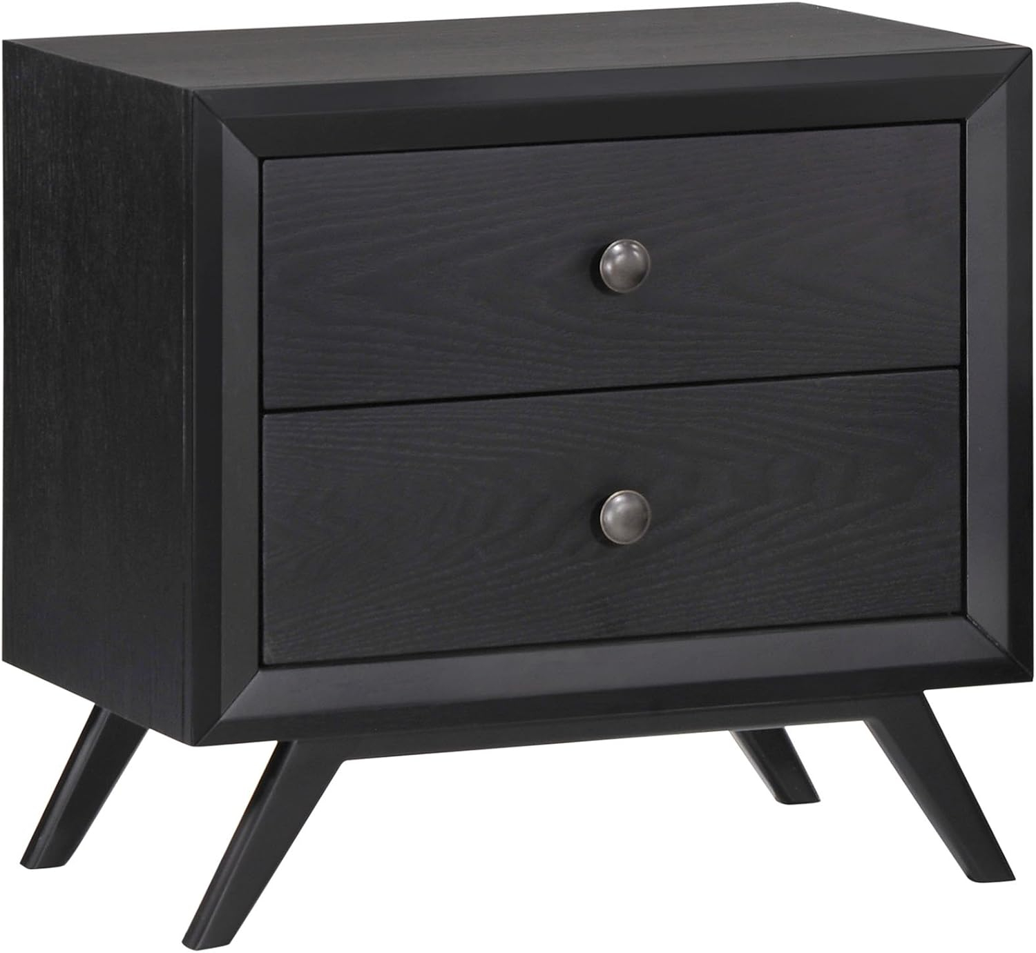 Modway MOD-5240 Tracy Mid-Century Modern Wood Nightstand in Black