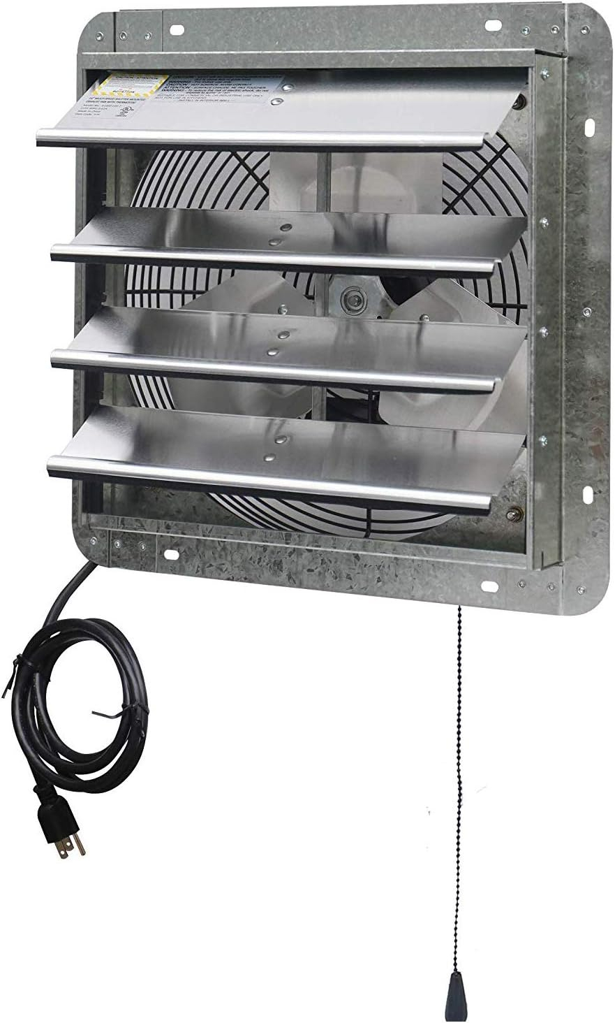iLiving ILG8SF14V-T 14 Inch 3 Speed Attic Garage Growing Ventilation Exhaust Fan
