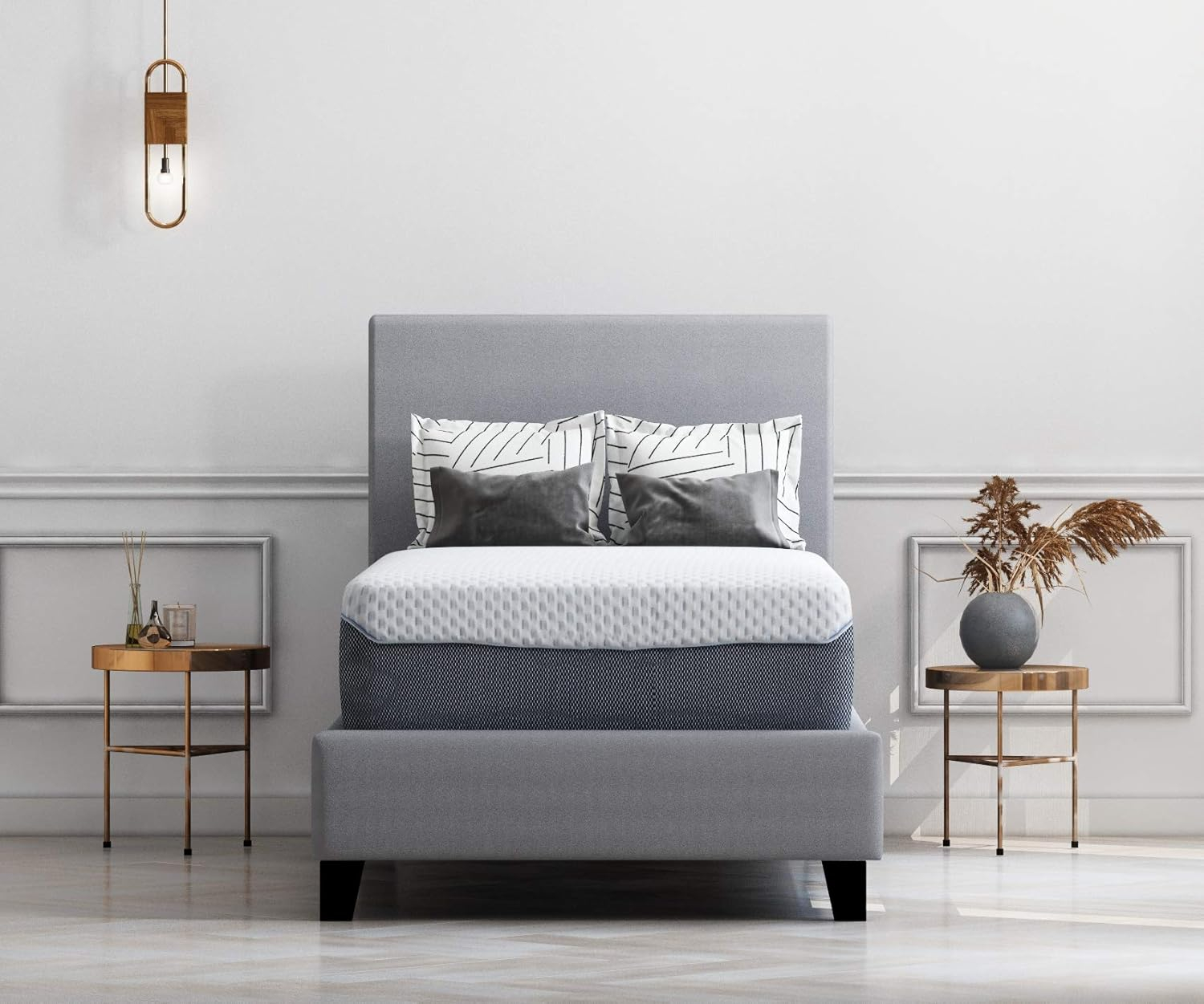 Signature Design by Ashley Chime Plush Charcoal Infused Memory Foam Mattress