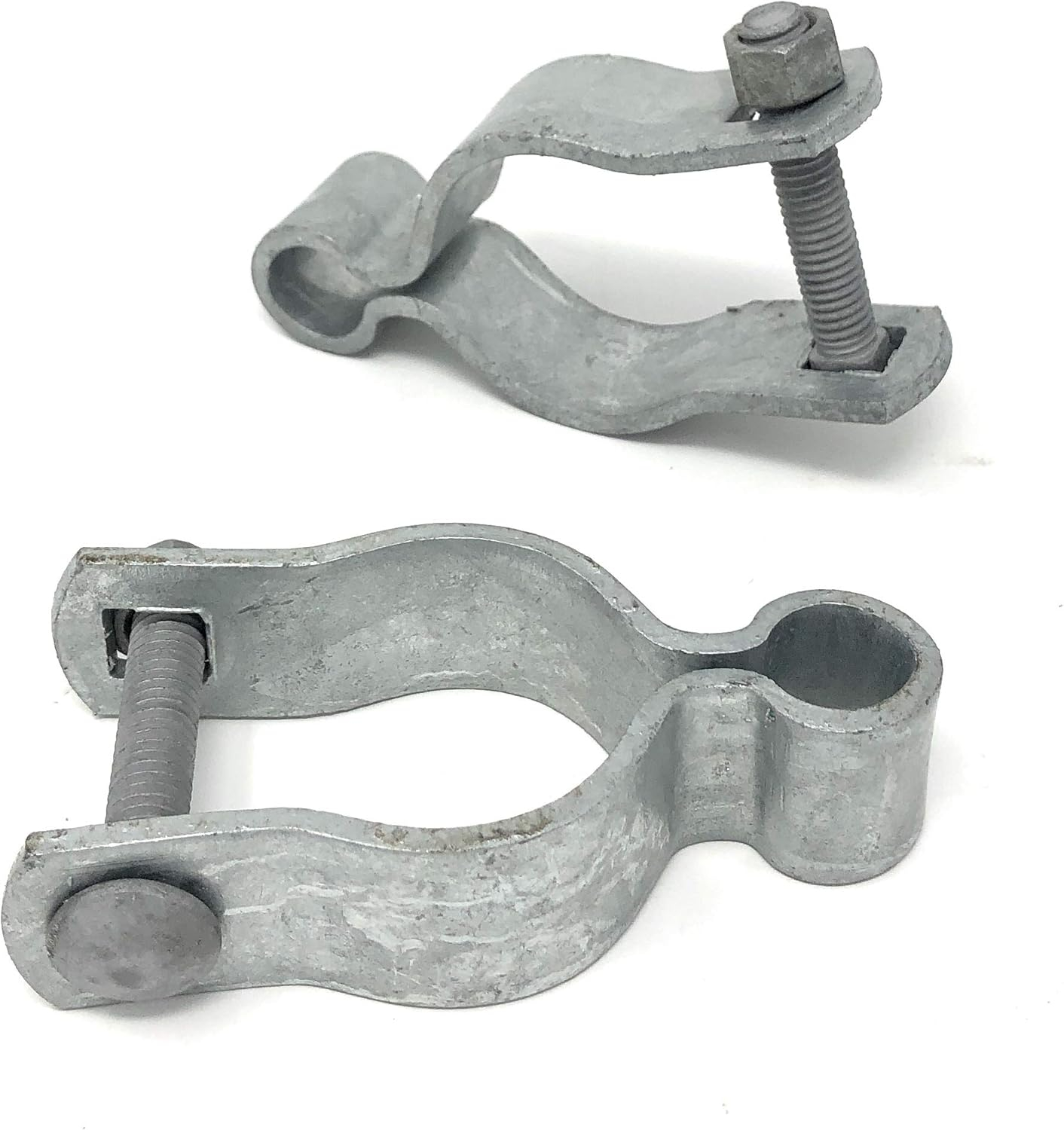 Pressed Steel Chain Link Fence Frame Hinge w/Bolt - (2 Sets Pack) (1-5/8")