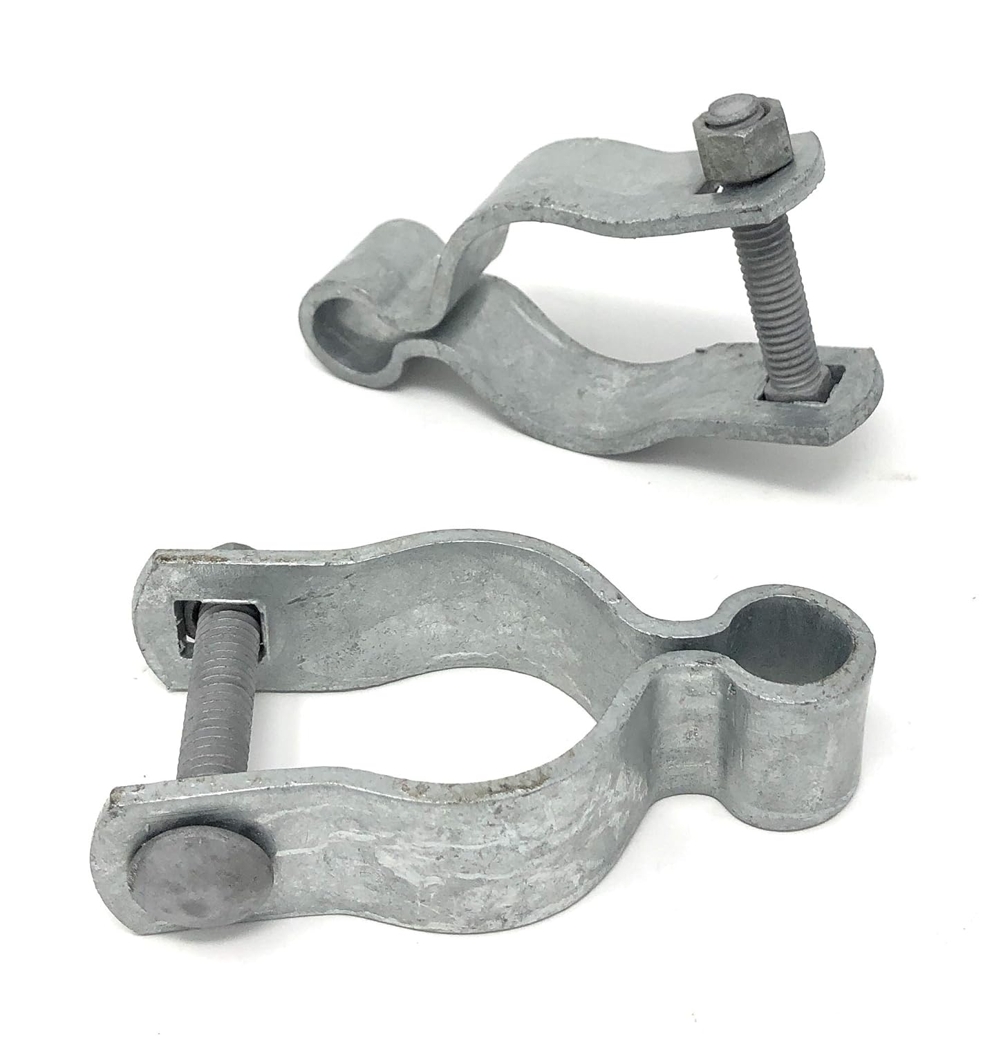 Pressed Steel Chain Link Fence Frame Hinge w/Bolt - (2 Sets Pack) (1-5/8")