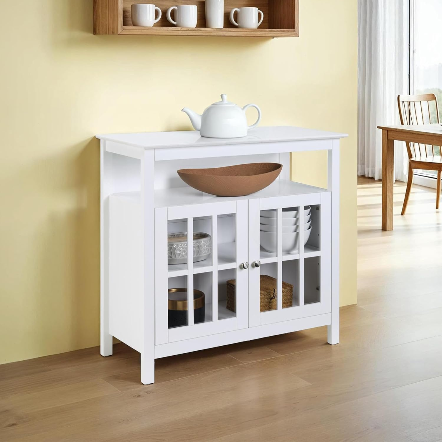 Big Sur Highboy TV Stand, White