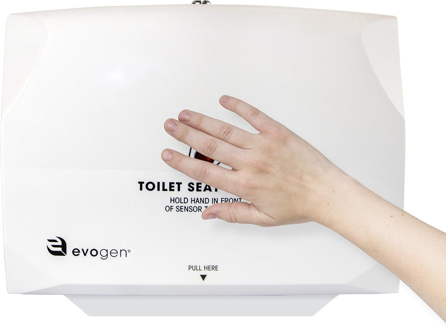 EVOGEN NO-TOUCH TOILET SEAT COVER DISPENSER, HIGH CAPACITY