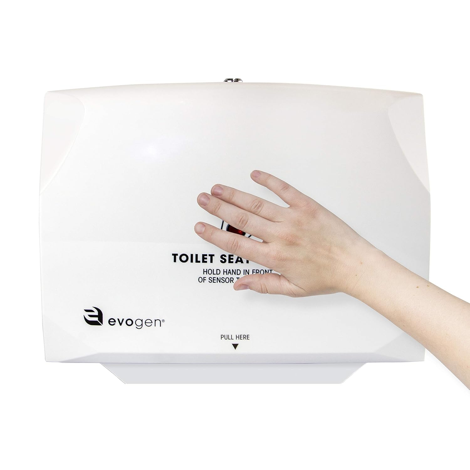 EVOGEN NO-TOUCH TOILET SEAT COVER DISPENSER, HIGH CAPACITY