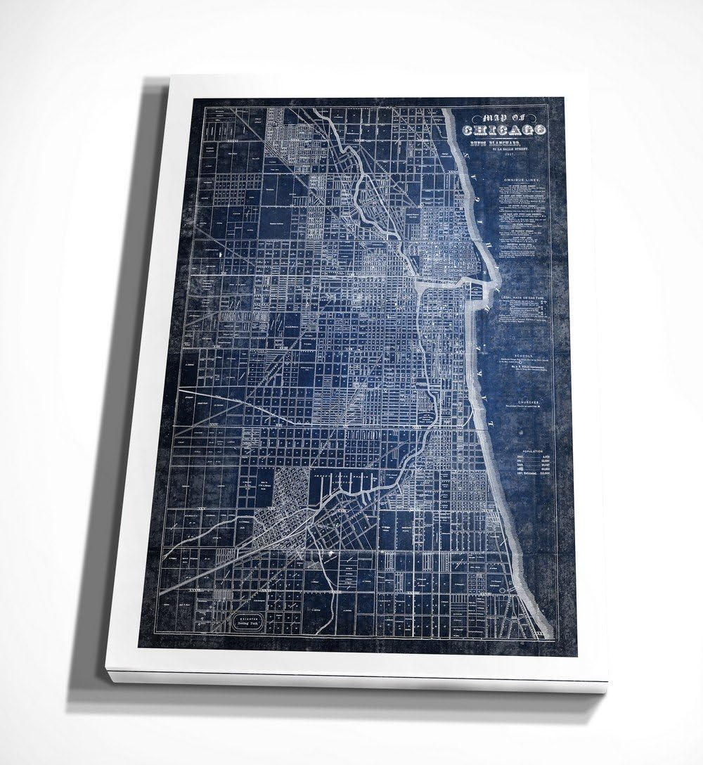 Williston Forge " Chicago Map Blue "