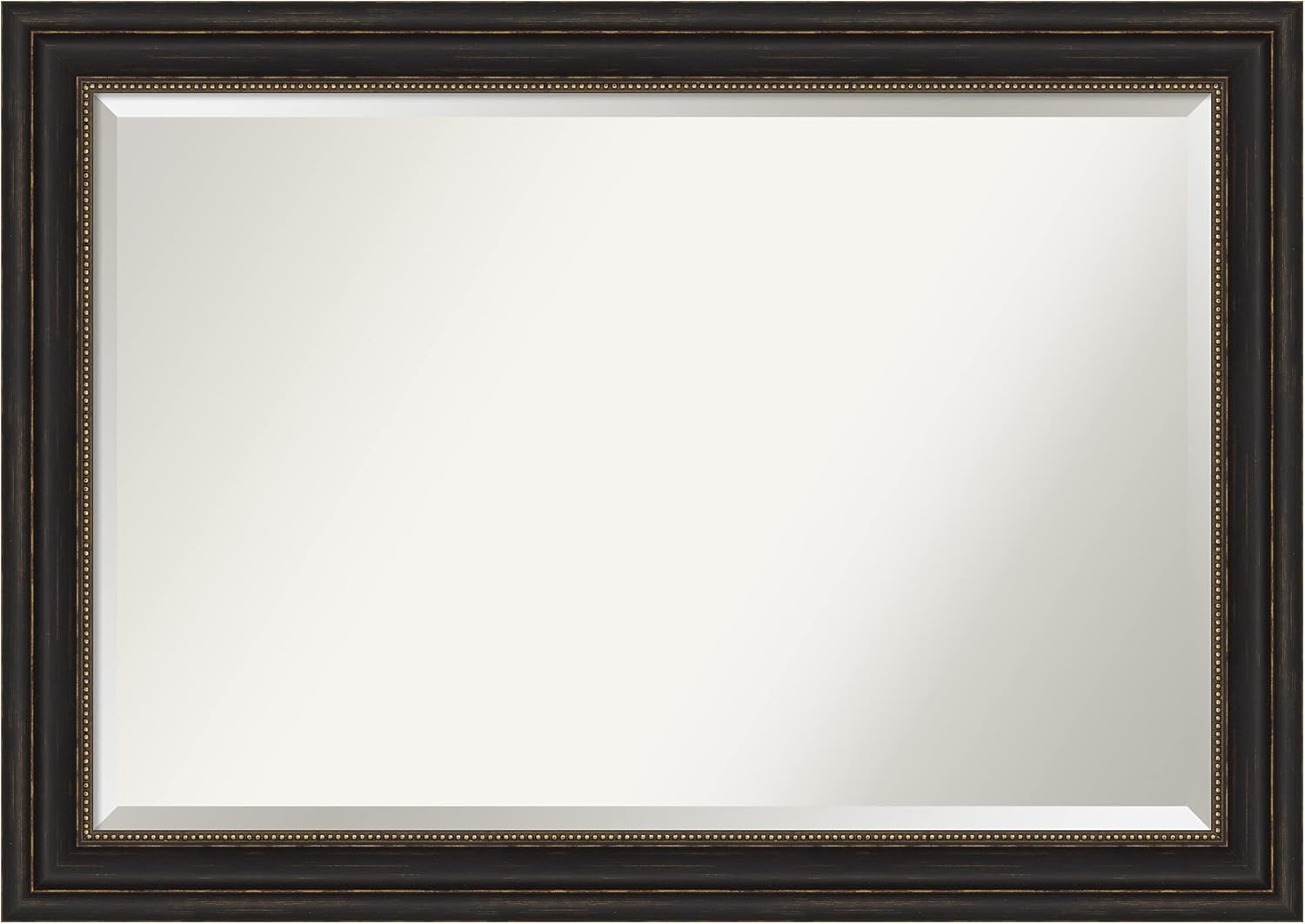 Amanti Art Accent 41.0-Inches x 29.0-Inches Framed Rectangle Bathroom Vanity Mirror ( Burnished Bronze )