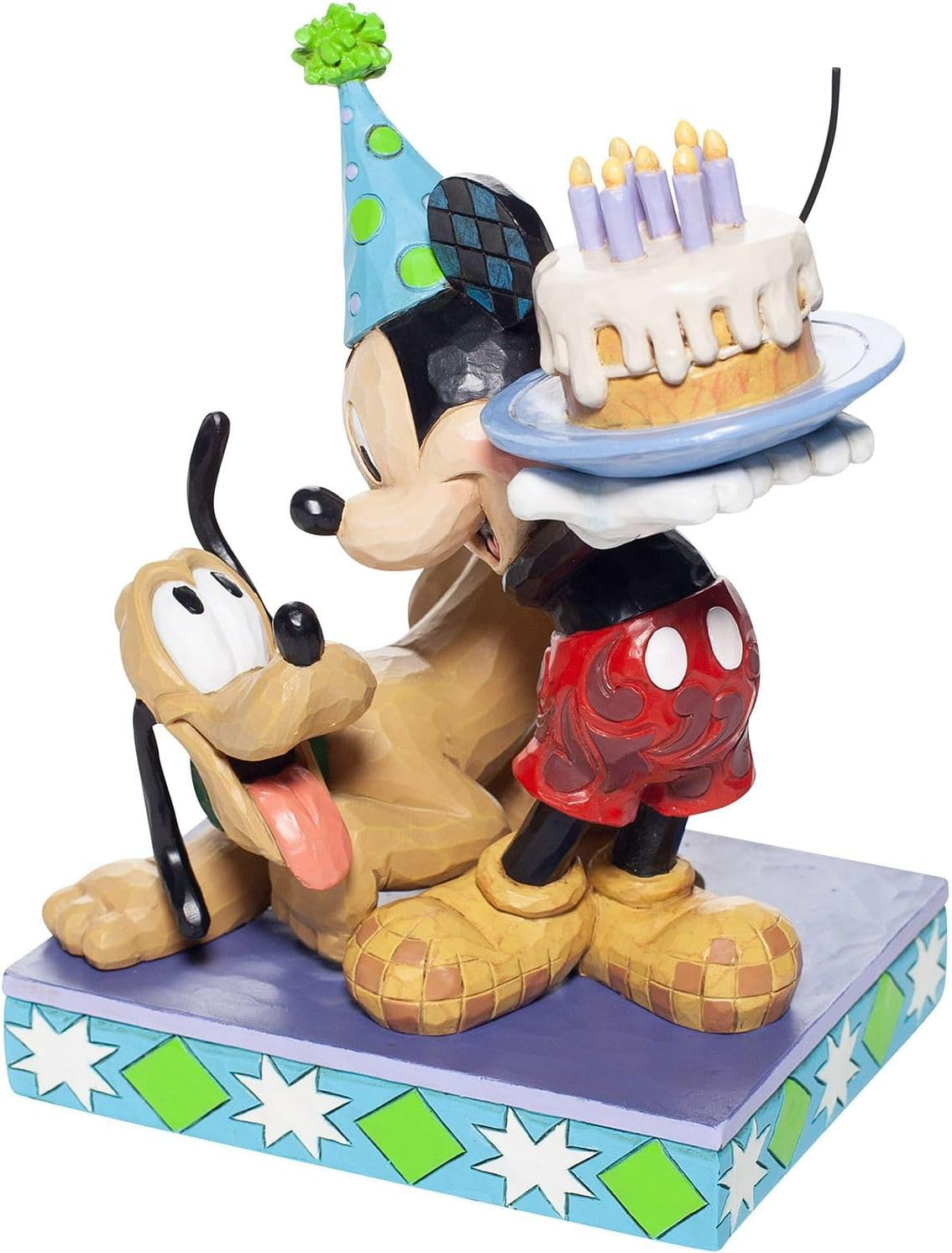 Enesco Disney Traditions By Jim Shore Pluto and Mickey Birthday Figurine