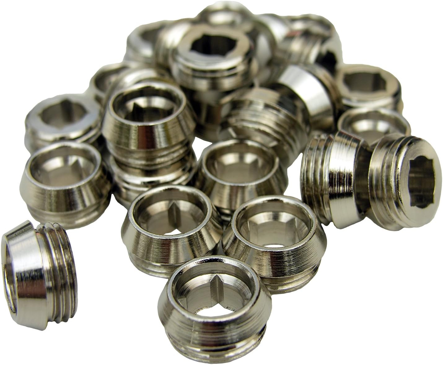 LASCO SB-23-25 21/32-Inch x 18 Thread Faucet Seat for Price Pfister Brand Tub and Shower Valves, 3/8-Inch, Brass, 25-Pack