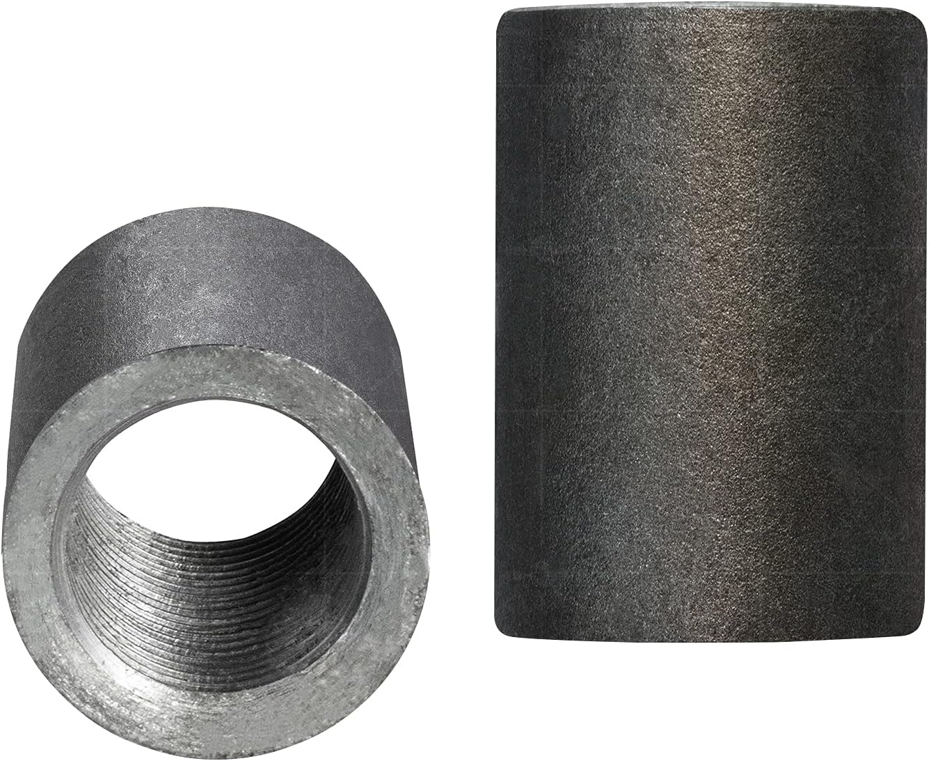 1/2" Black Coated Merchant Steel Straight Coupling