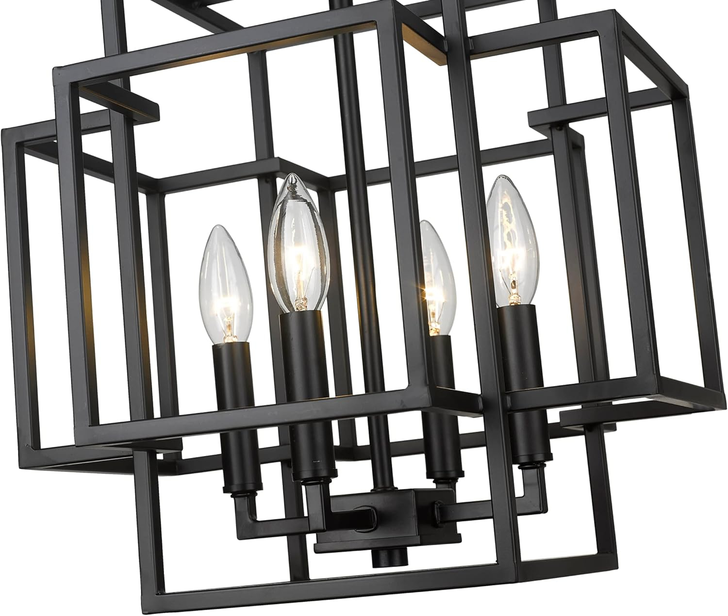 4 Light Pendant In Architectural Style-14 Inches Tall And 14 Inches Wide Z-Lite 454-14Brz-Obr