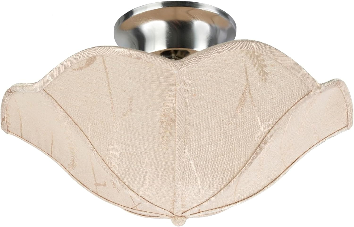 Aspen Creative 39005A Ceiling Clip-on Lamp Shade (1 Pack), Transitional Design in Yellowish Brown, 13" diameter (13" x 5")