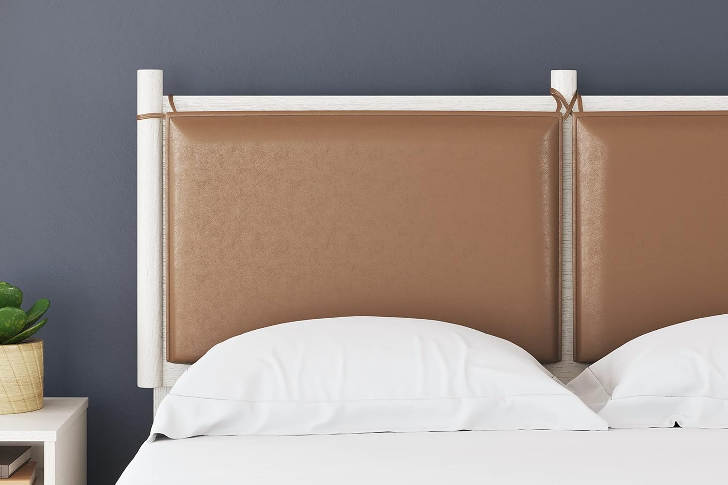 Signature Design by Ashley Aprilyn Twin Panel Headboard, Whitewash