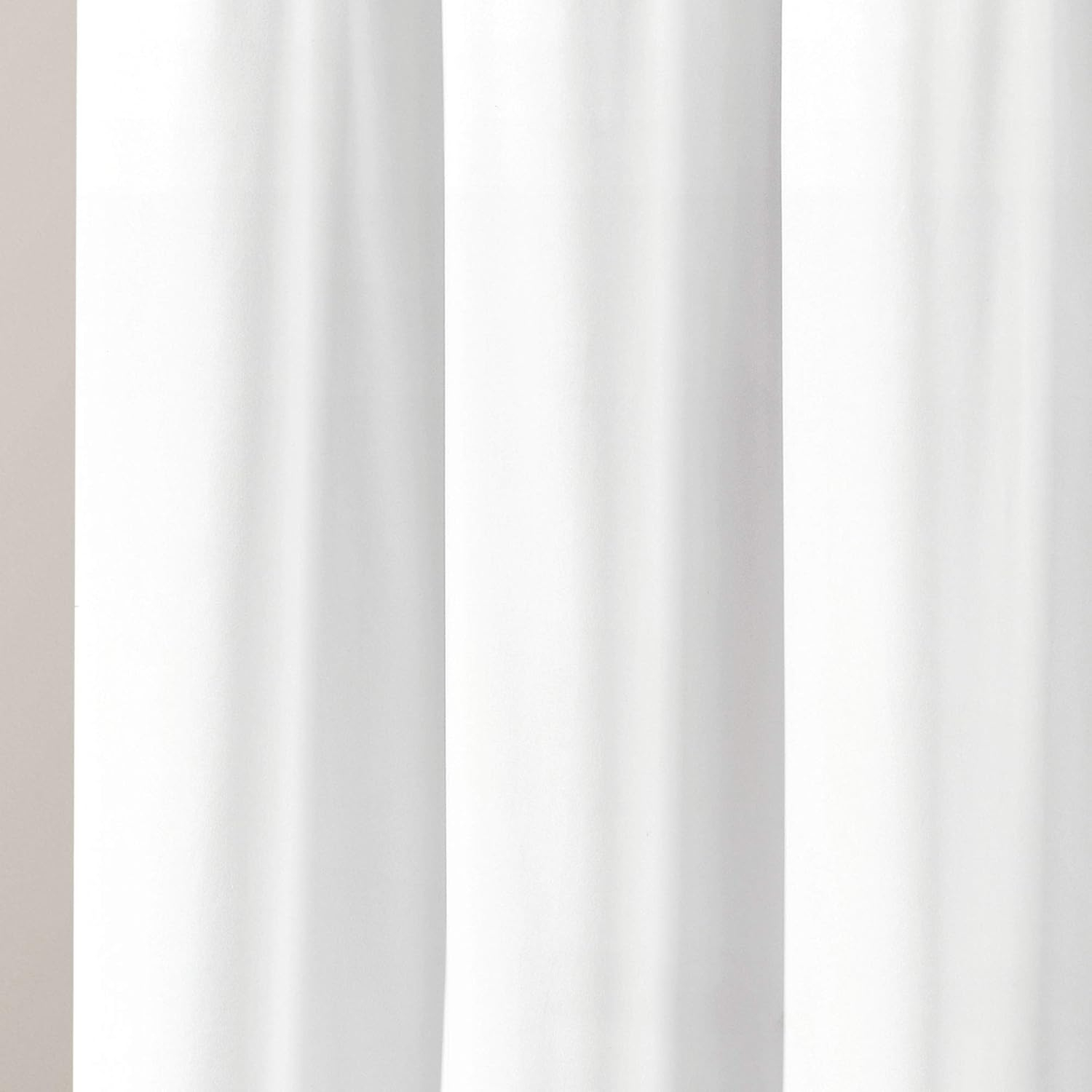 Lush Decor Avery Ruffle Shower Curtain, 72x72, White, Single