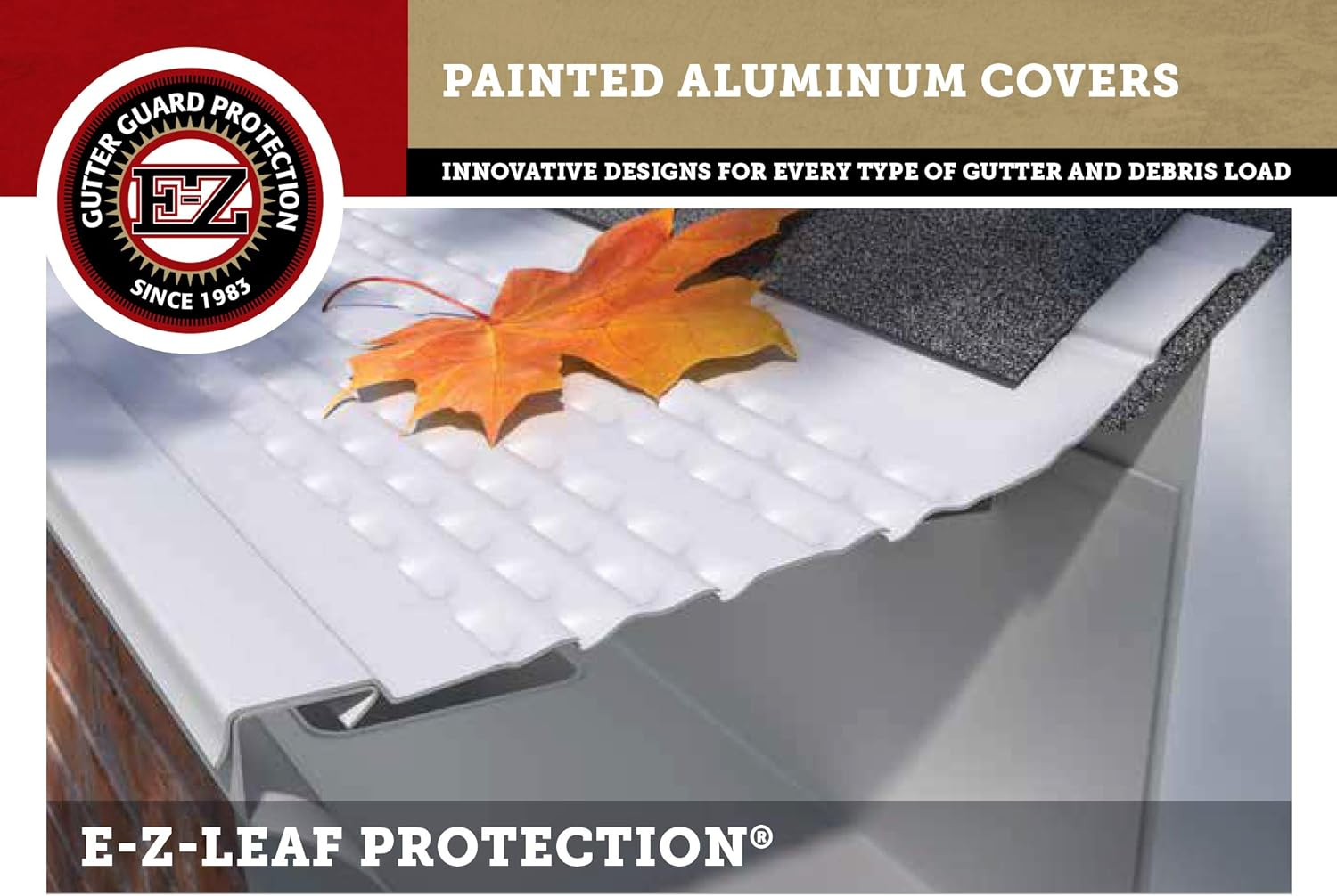E-Z-GUTTER GUARD GG6EZLEAFPRO-BX E-Z-Leaf Protection Guards (for 5"/6" Gutters) -Covers 100 feet (25-4 Foot Sections), White