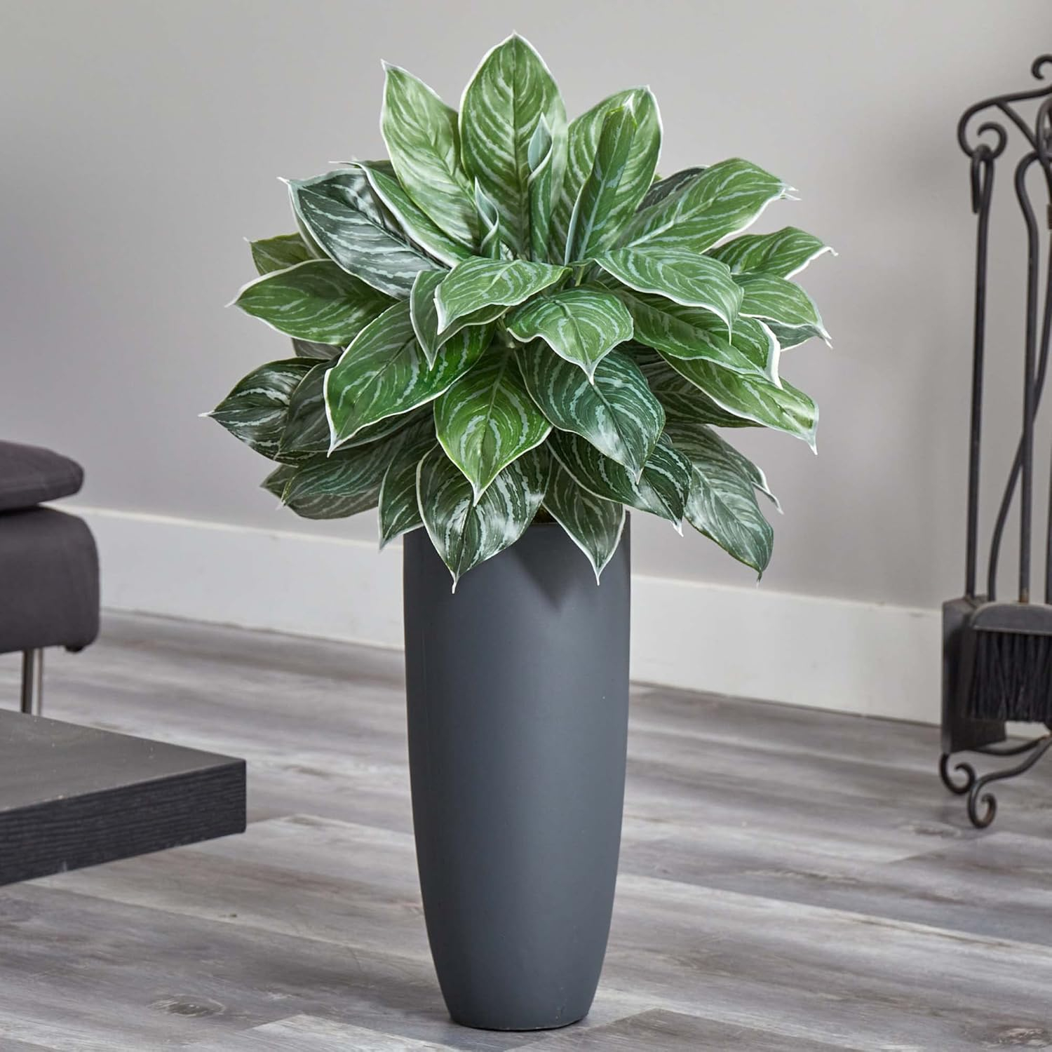 Nearly Natural 37-in Aglonema Artificial Plant in Planter (Real Touch)