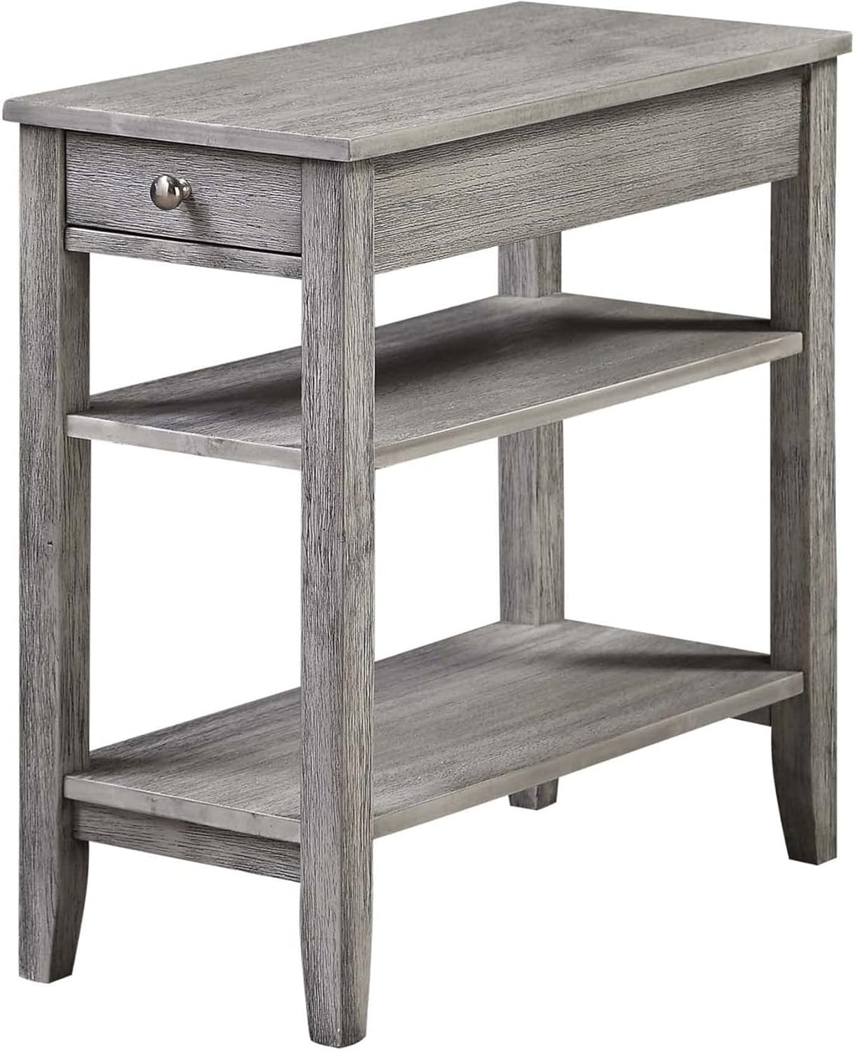 Convenience Concepts American Heritage Three Tier End Table with Drawer, Multiple Colors