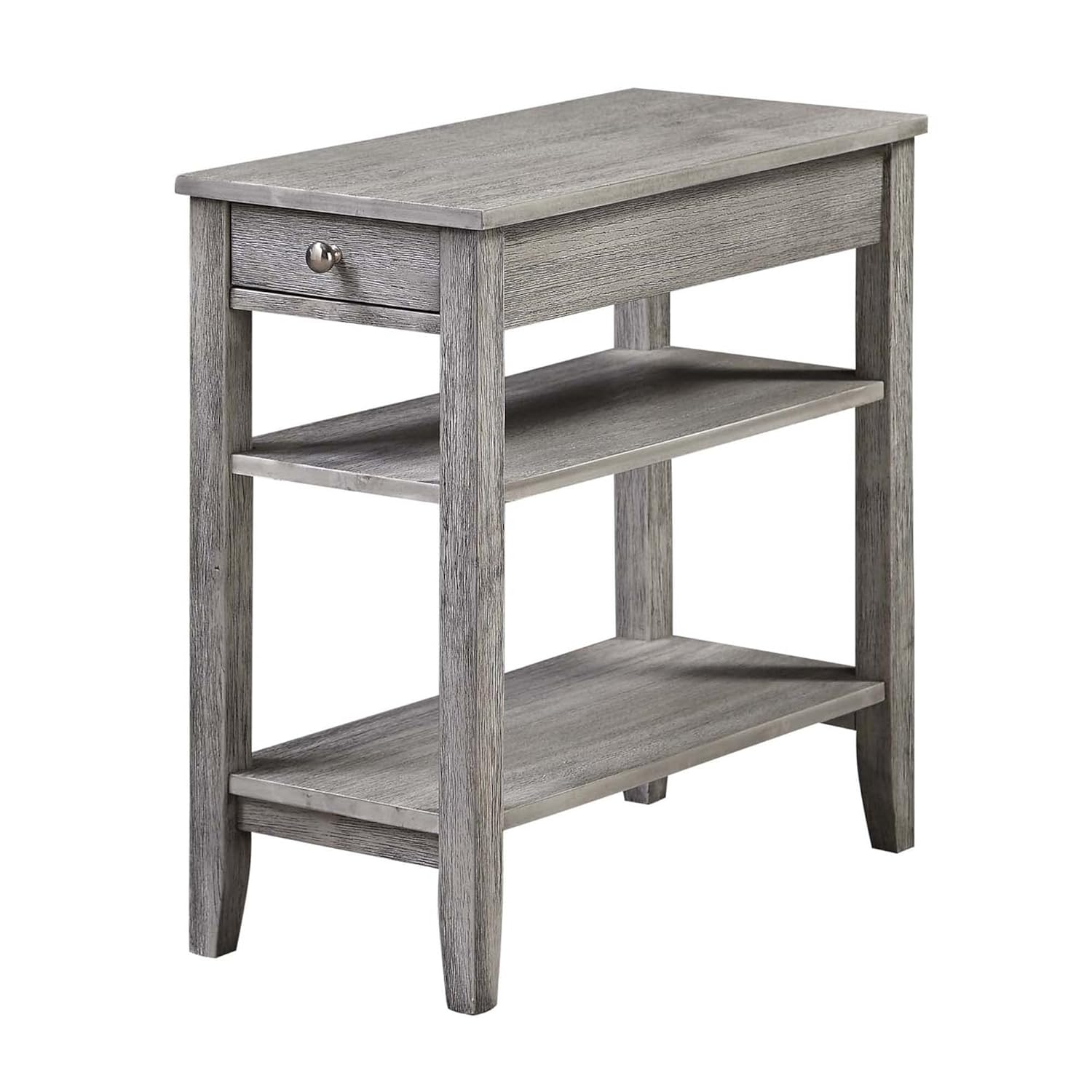 Convenience Concepts American Heritage Three Tier End Table with Drawer, Multiple Colors