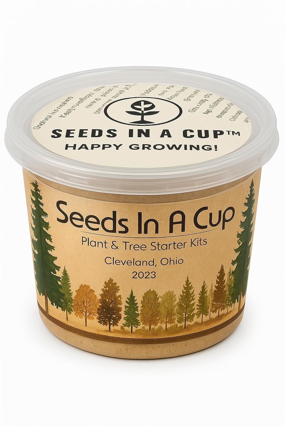 Seeds in a Cup Tree Starter Kit with Premium Soil