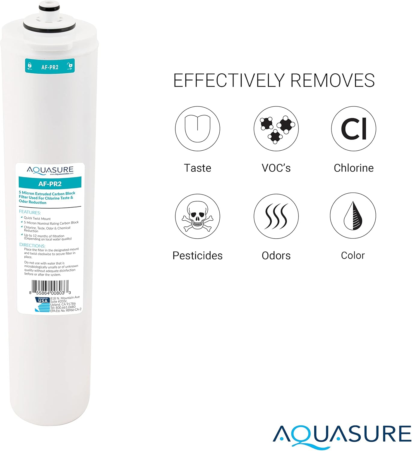 Aquasure ‎‎Premier Series Stage 1, 2 & 4 Replacement Water Filter Cartridge Set for AS-PR75/AS-PR100