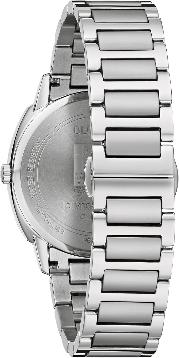 Bulova Men Frank Lloyd Wright Hollyhock House Stainless Steel 3-Hand Quartz, Brown Leather Strap and Green Dial Style: 96A286