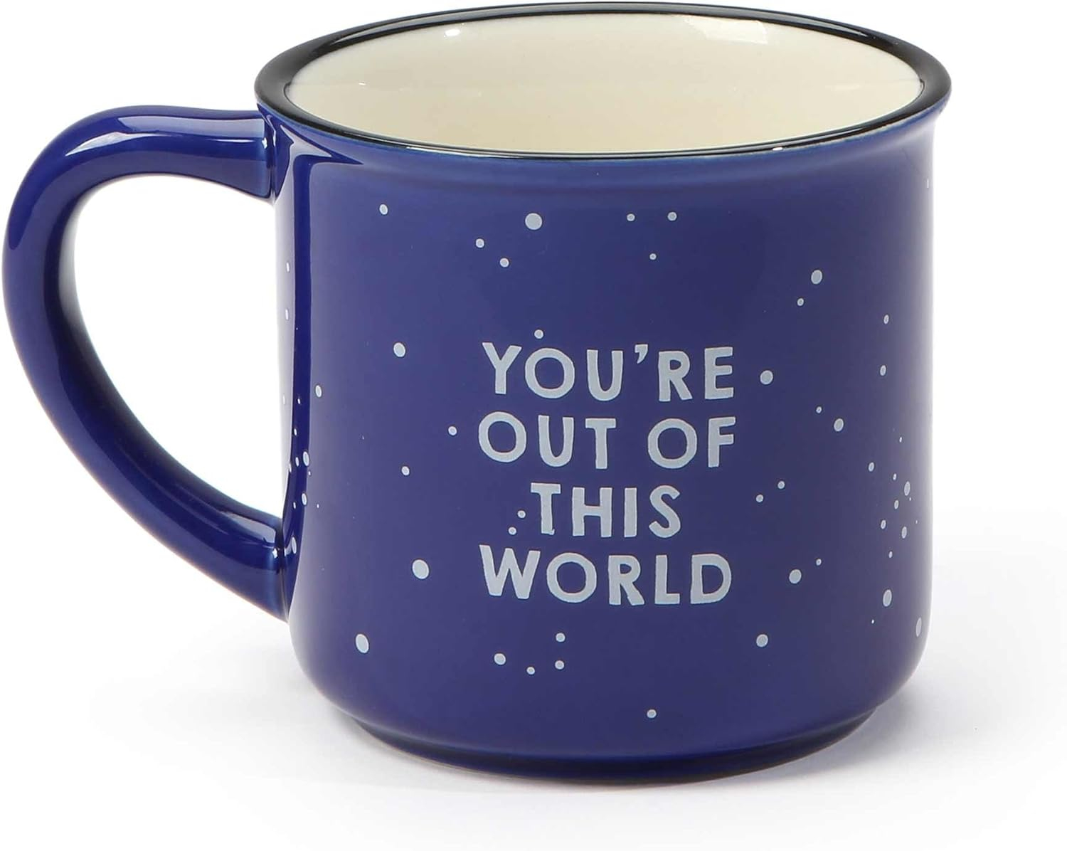 Enesco 6000552 Our Name is Mud �Coolest Dad� Space Stoneware Camping Coffee Mug, 16 oz.