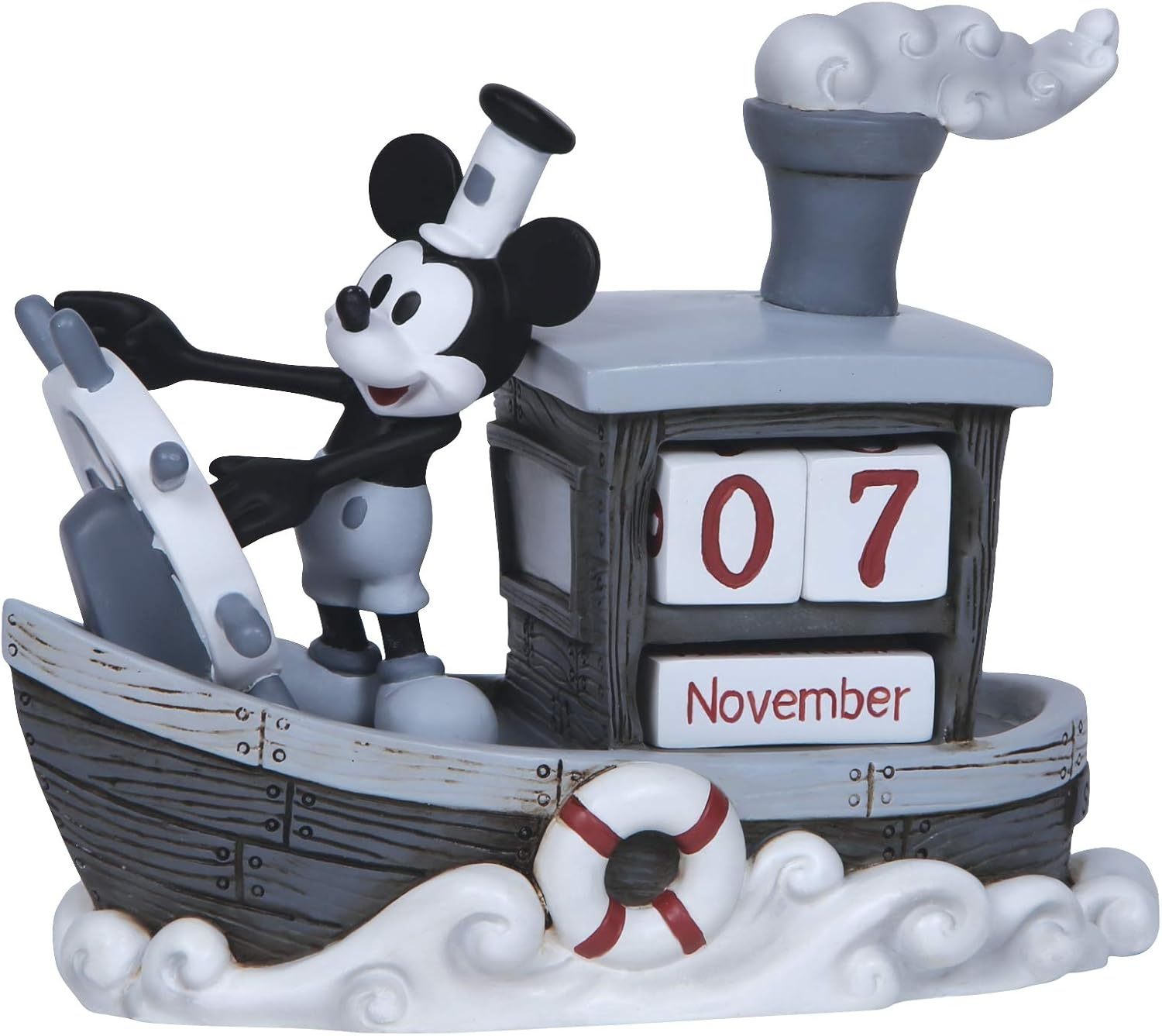 Precious Moments, Disney Showcase Collection, ‚ÄúMickey Mouse Perpetual Calendar‚Äù, Resin Figurine, #144707
