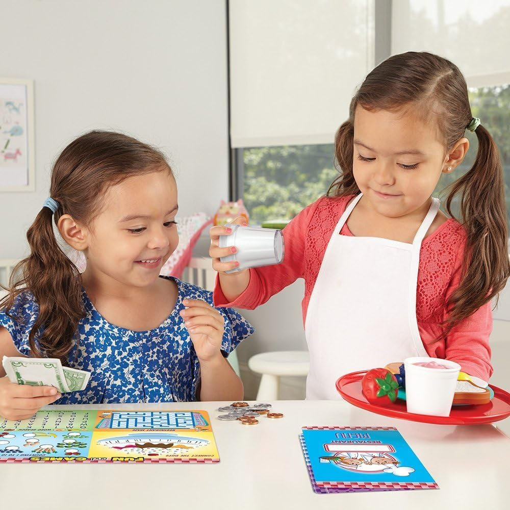 Learning Resources Serve It Up Play Restaurant - 36 Pieces, Boys and Girls Ages 3+, Food Play Set, Pretend Play For Toddlers