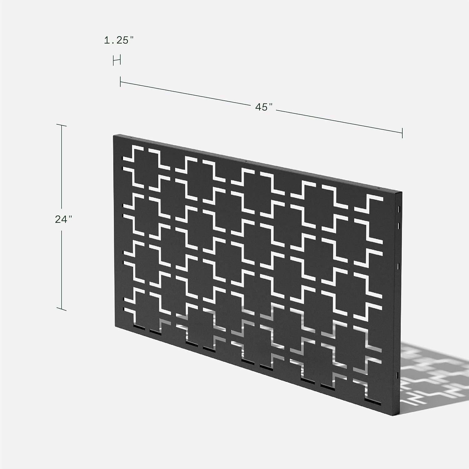 Black Durable Plastic Folding Privacy Screen Panels