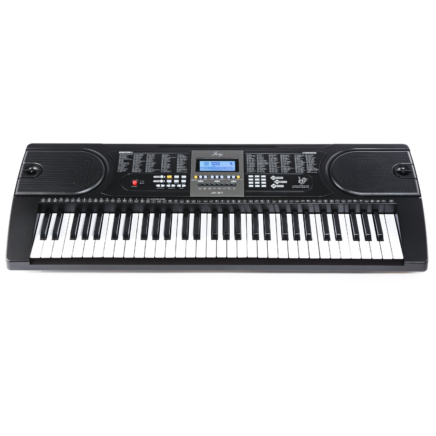 61-Key Electronic Keyboard Pack with Headphones,Microphone,Stand,Stool,and Power Supply-The electronic keyboards (Pack of 1)