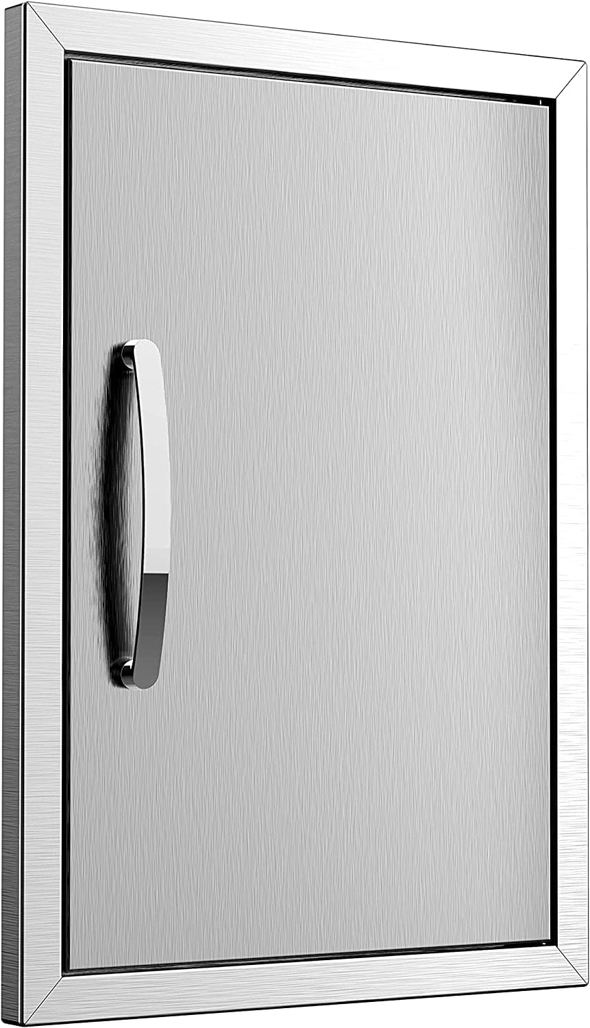 Outdoor Kitchen Doors - 24W x 24H Inch, Double BBQ Access Doors, 304 Stainless Steel for Outdoor Kitchen Cabinet Grill Station or BBQ Island