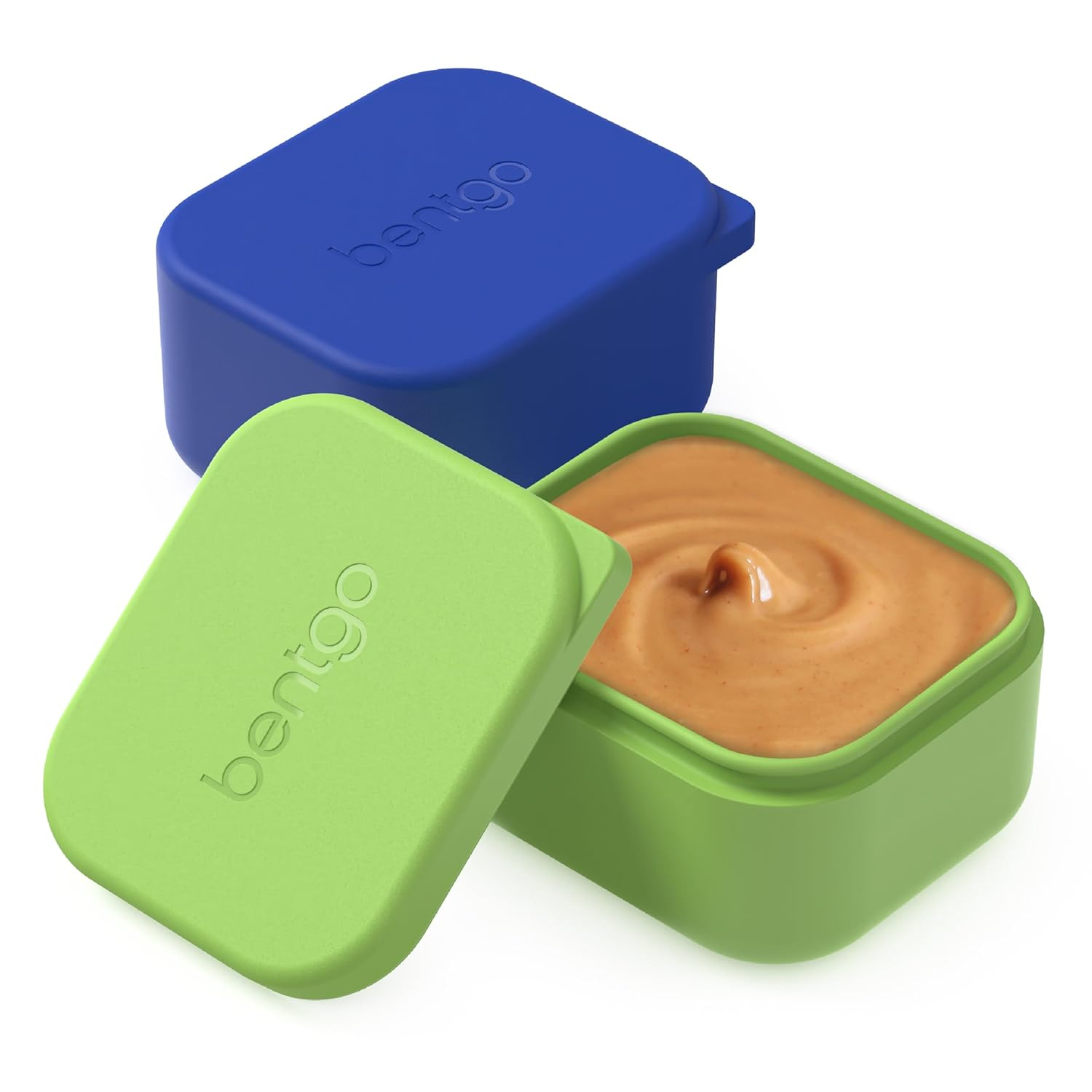 Bentgo Blue and Green Silicone Dipping Sauce Containers Set