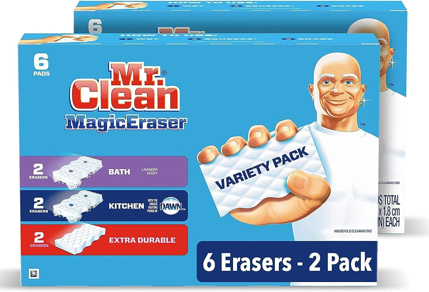 Mr. Clean Magic Eraser Variety Pack Foam Cleaning Pads, 12 Count