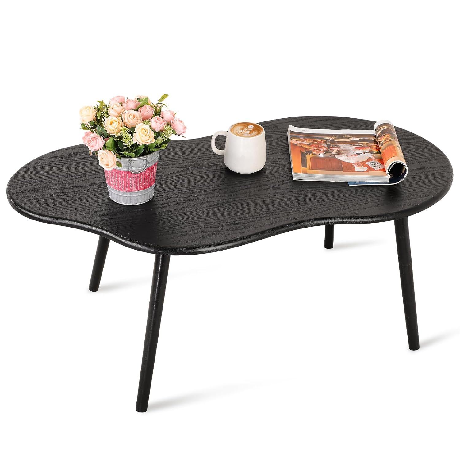 George Oliver Small Coffee Table Cloud Coffee Table Modern Center Table Floor Table Irregular Coffee Tables Suitable For Living Room Small Spaces