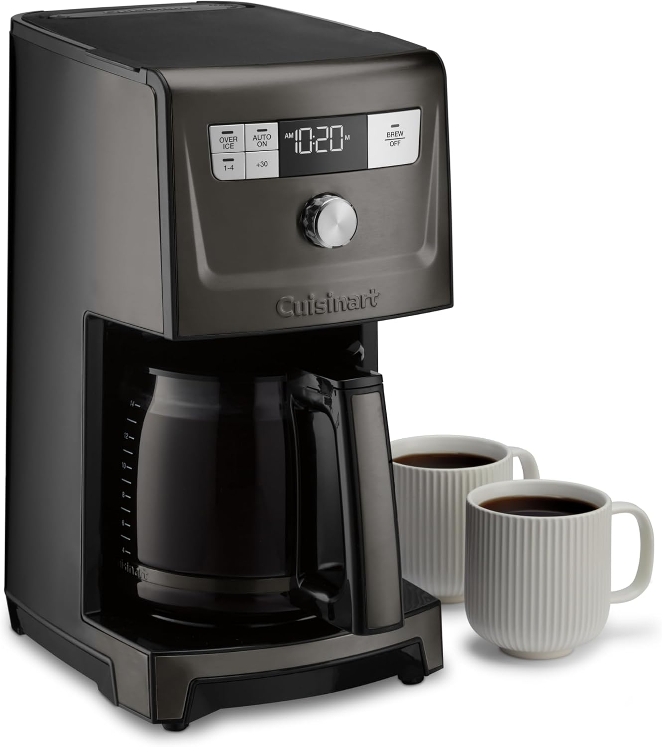 Black Stainless Steel 14-Cup Programmable Coffeemaker