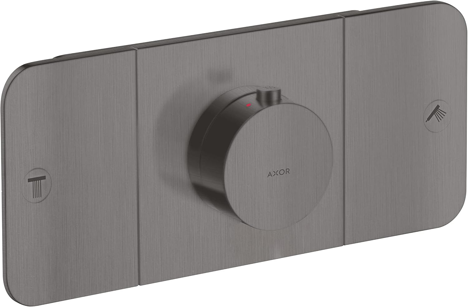 Modern 3-Handle 3" Wide Thermostatic Shower Valve Trim