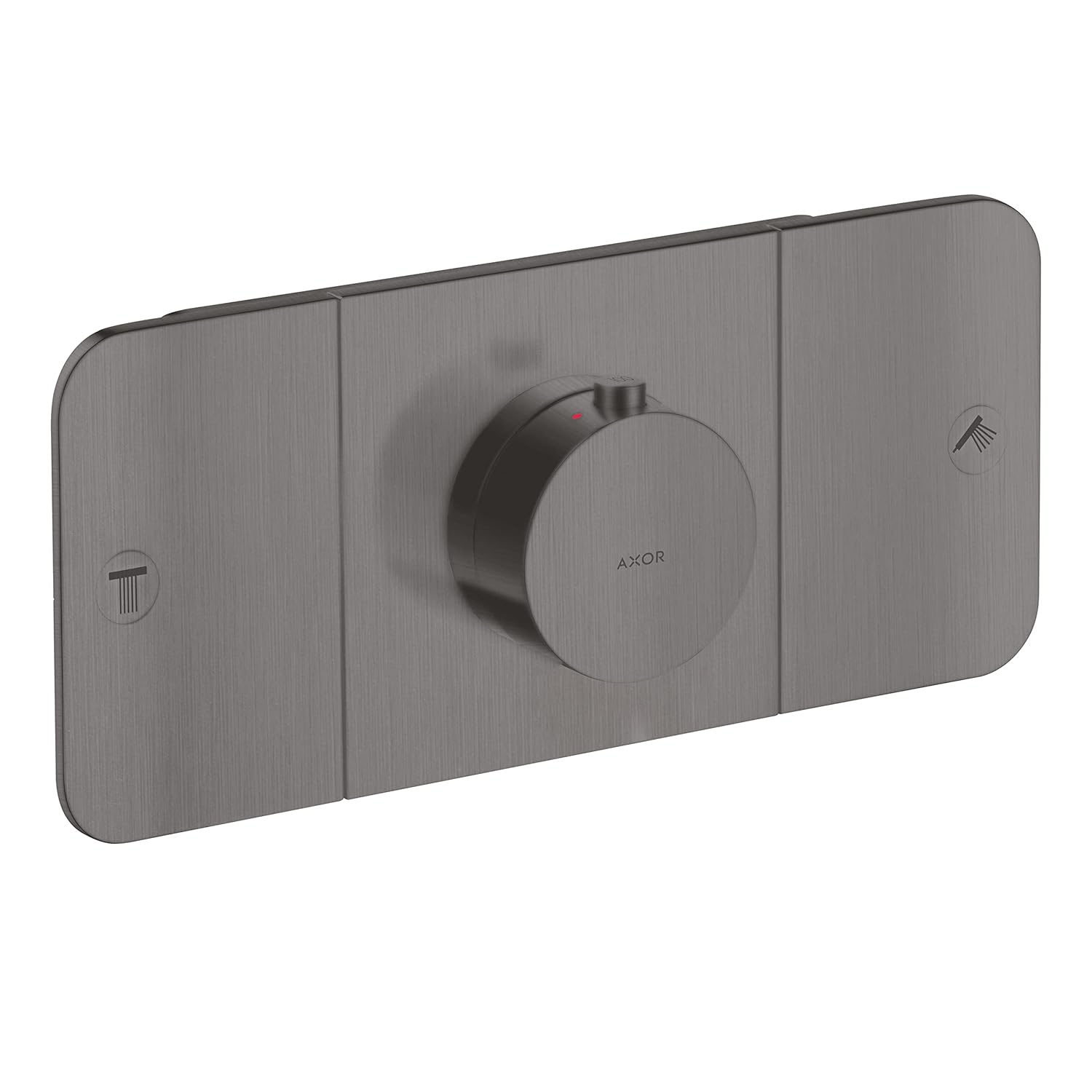 Modern 3-Handle 3" Wide Thermostatic Shower Valve Trim