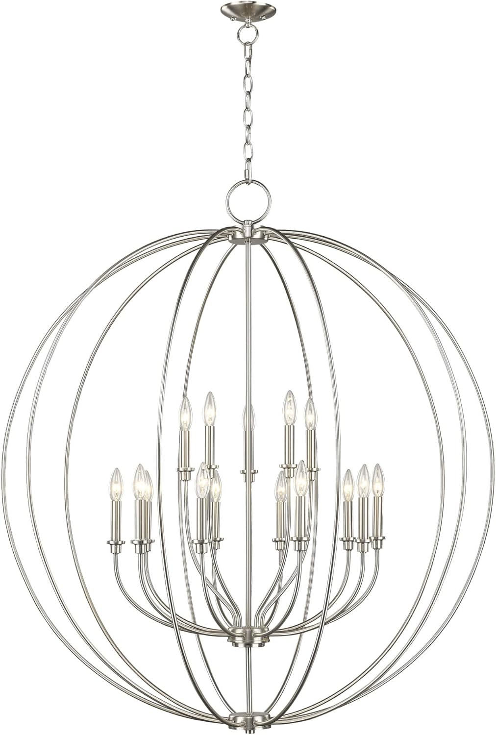 Livex Lighting - Milania - 15 Light Foyer Chandelier in Farmhouse Style - 42