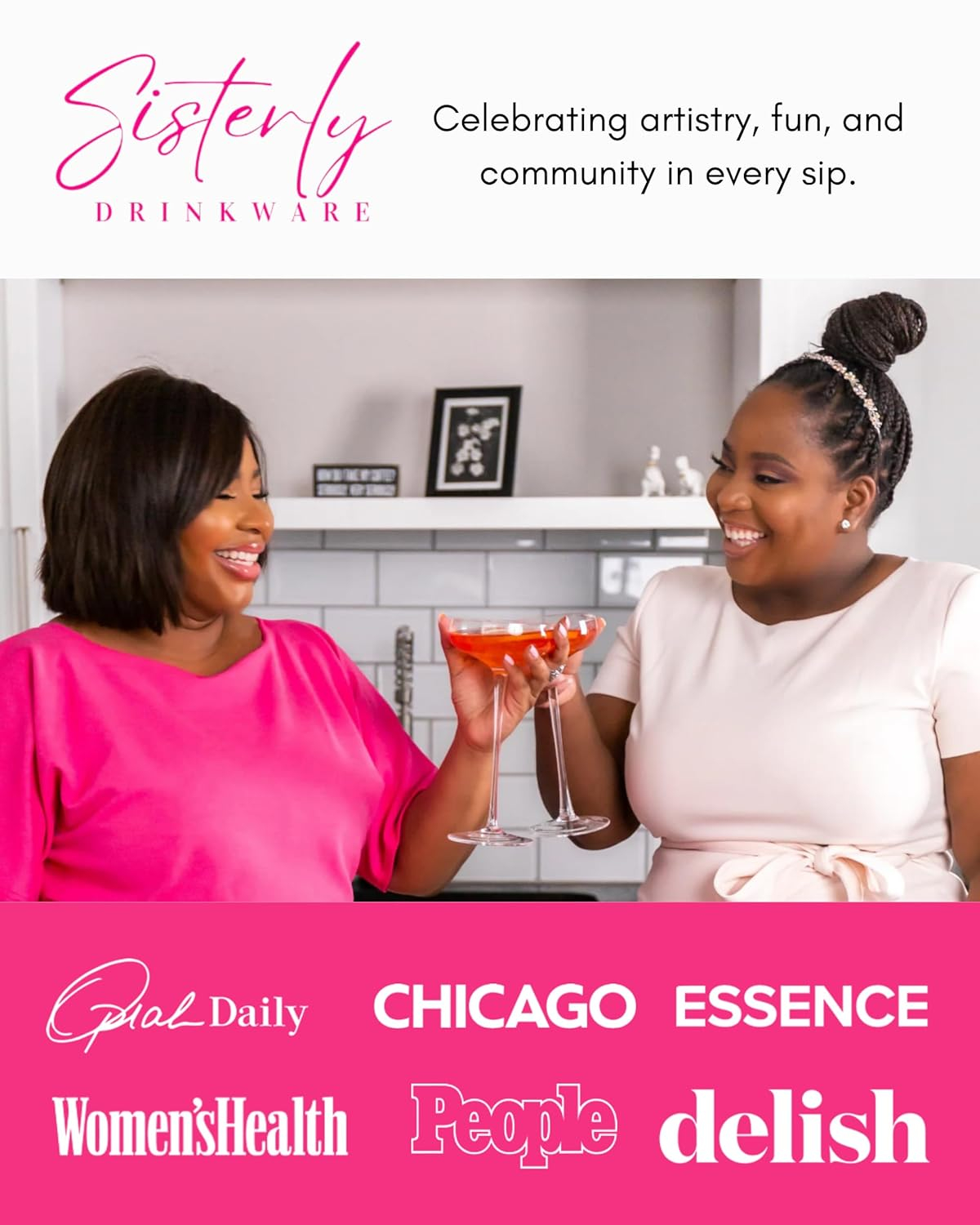 Elegant Clear Glass Rounded Coupe Cocktail Glasses, Set of 4