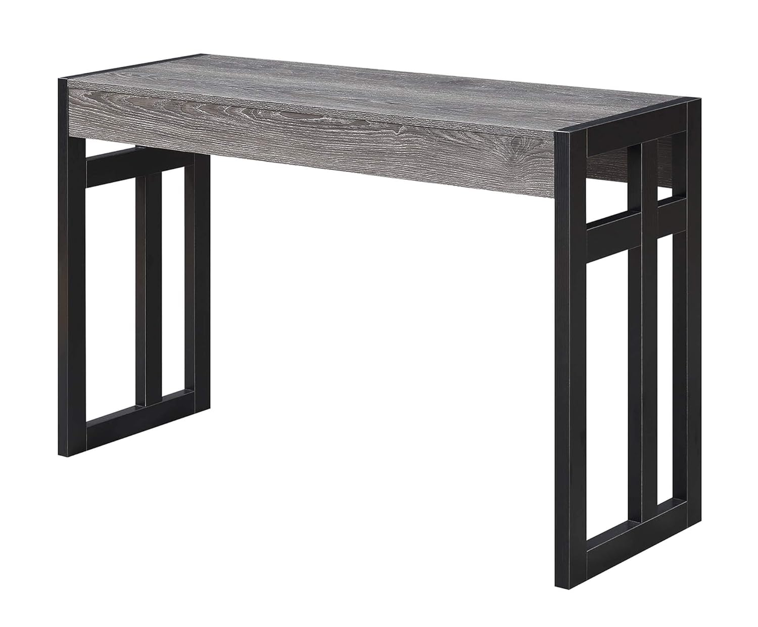 Convenience Concepts Monterey Console Table, Weathered Gray/Black