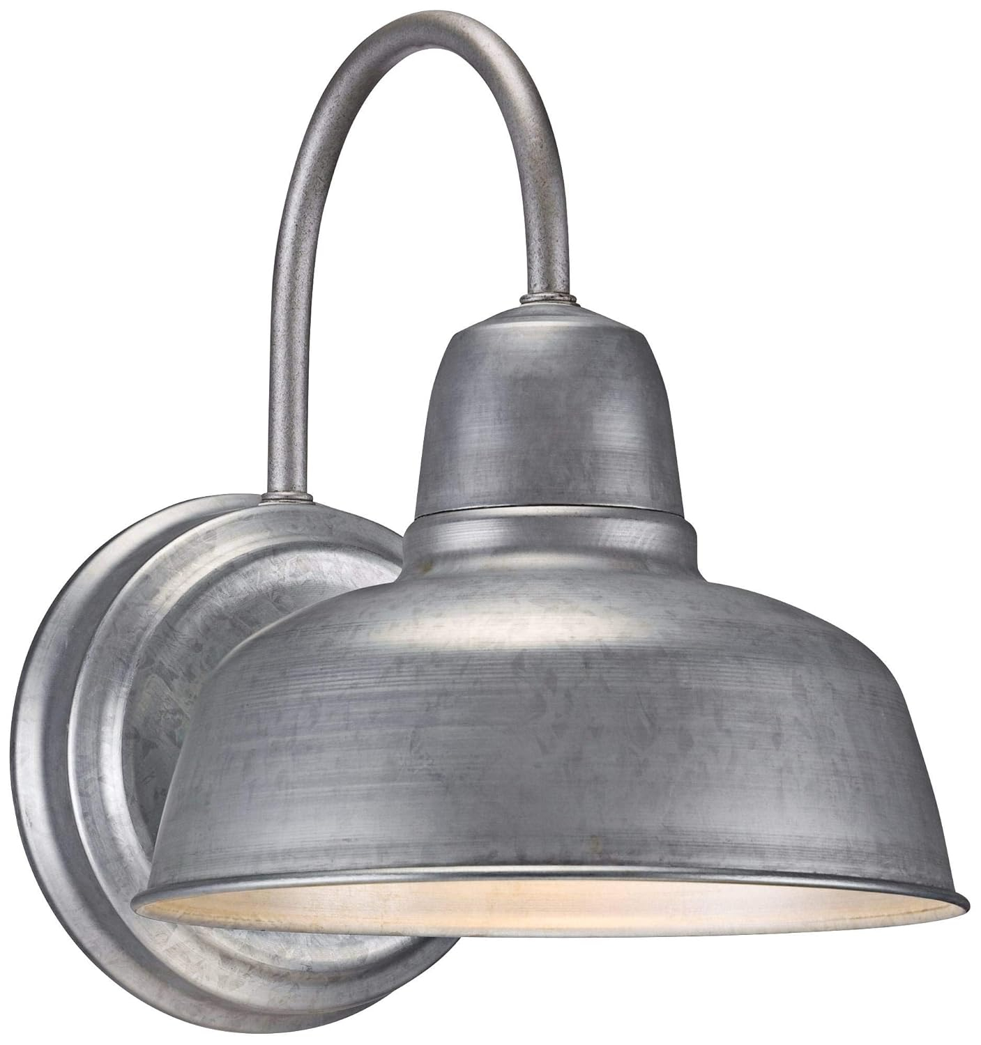 John Timberland Urban Barn 11 1/4" de Alto Galvanizado Luz de Pared Interior-exterior