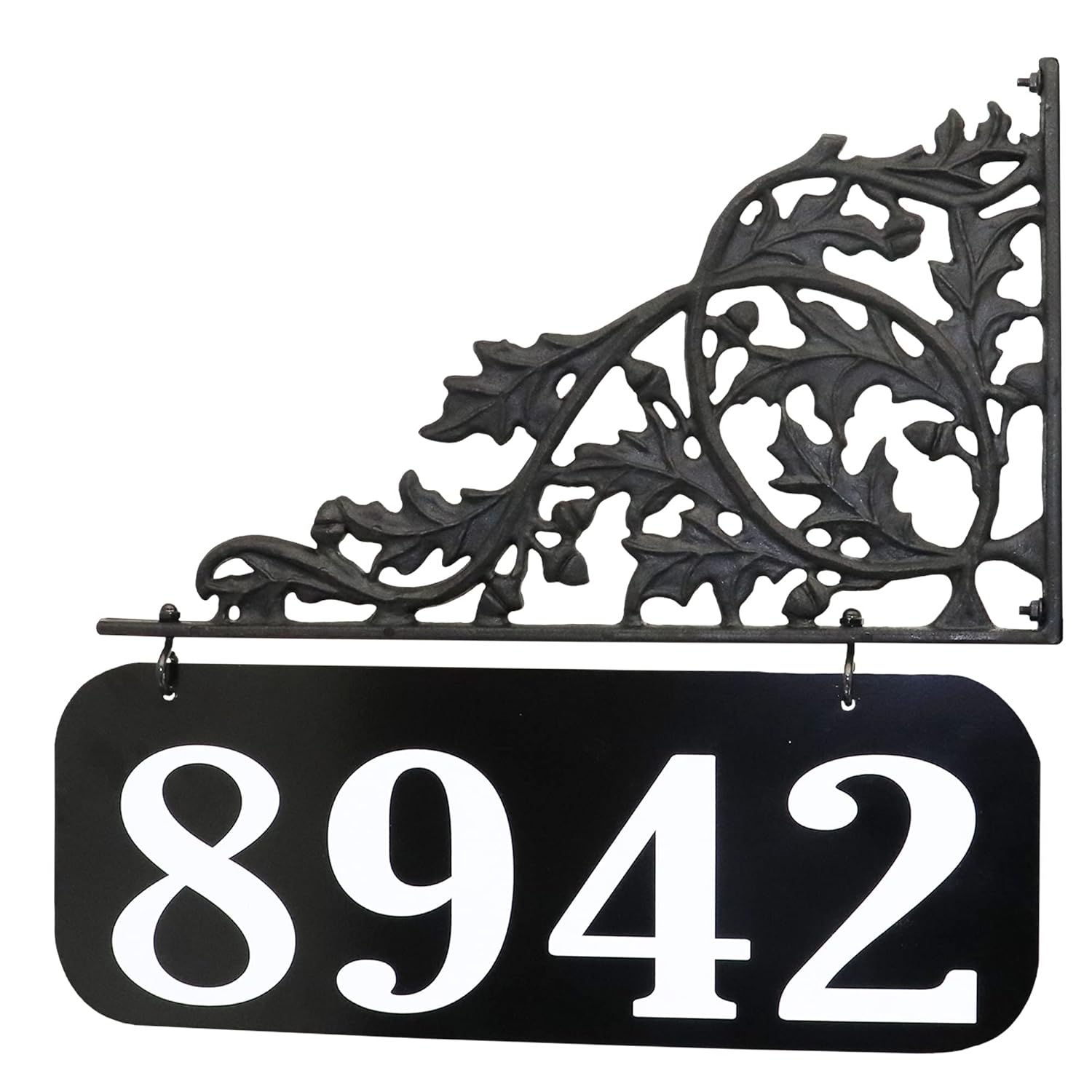 Address America  Oak Lamppost Sign - 6" x 16" Plaque