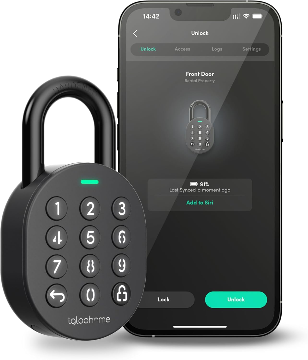 Igloohome Smart Bluetooth Padlock - Grant Access Anytime, Anywhere