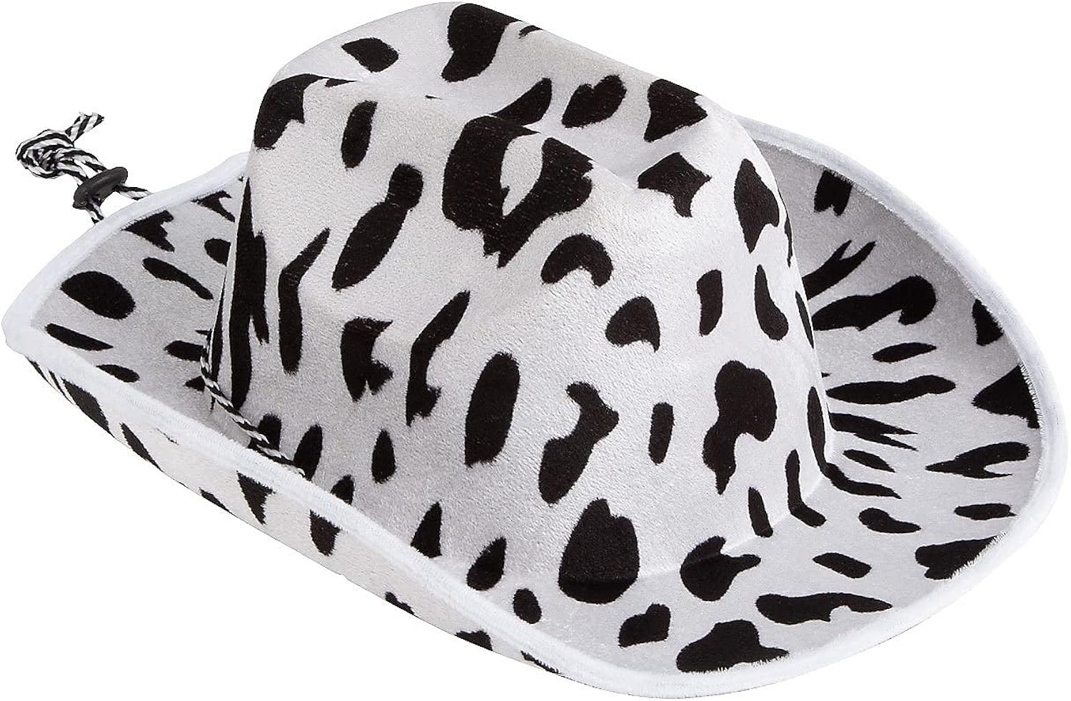 Fun Express Adult Cow Print Cowboy Hats – Perfect for Western -Themed Parties Costume Events Rodeos and More – Fun and Unique Party Accessories for Celebrations Fairs – Black and White – 12 Pieces