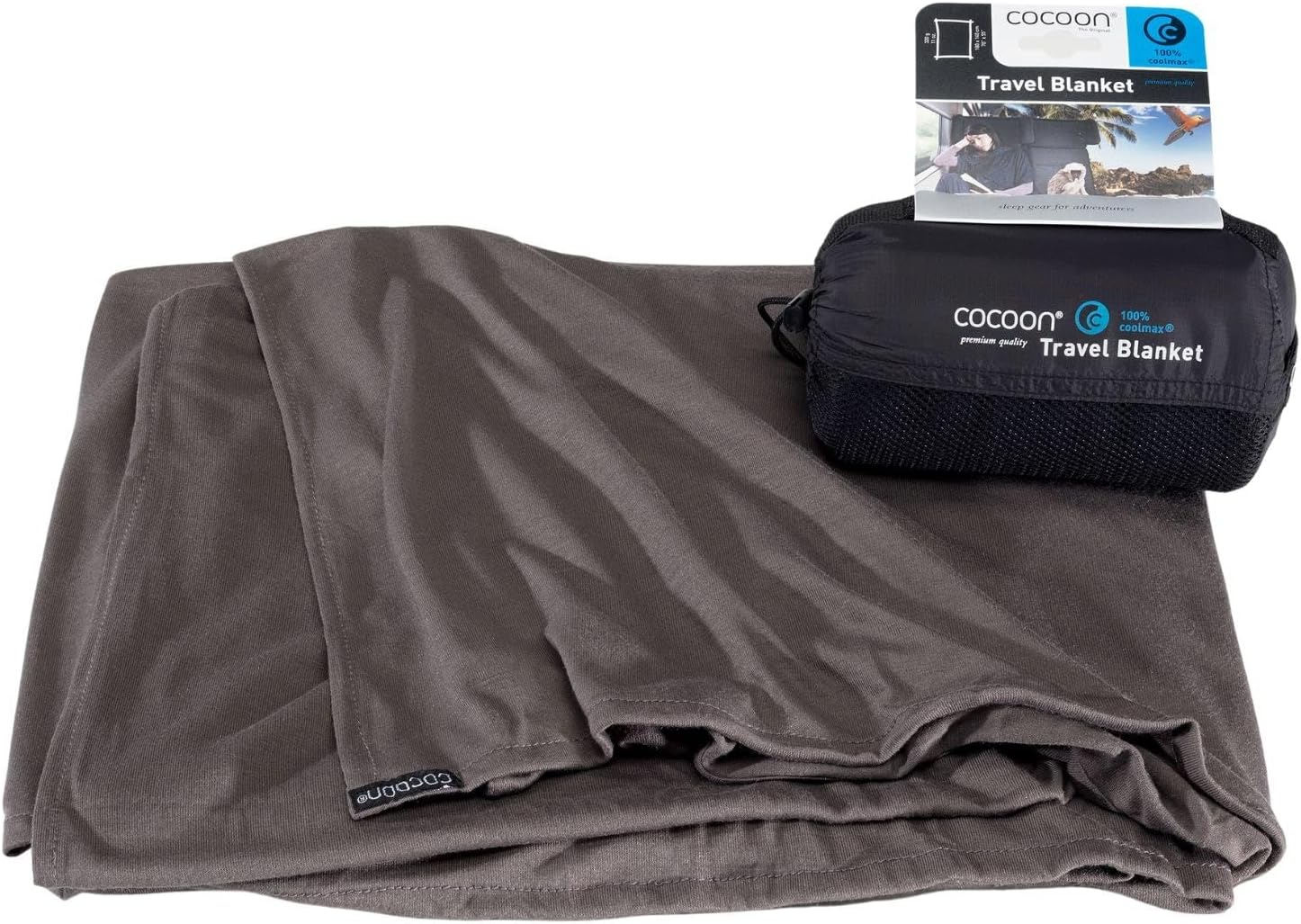 COCOON - Premium - COOLMAX Travel Blanket - Charcoal